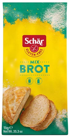 Mix Brot  1000g - Schär

Die ideale Fertigmehlmischung für jede Art von Brot, Brötchen, Pizza und Hefeteig, süße oder herzhafte Backwaren.