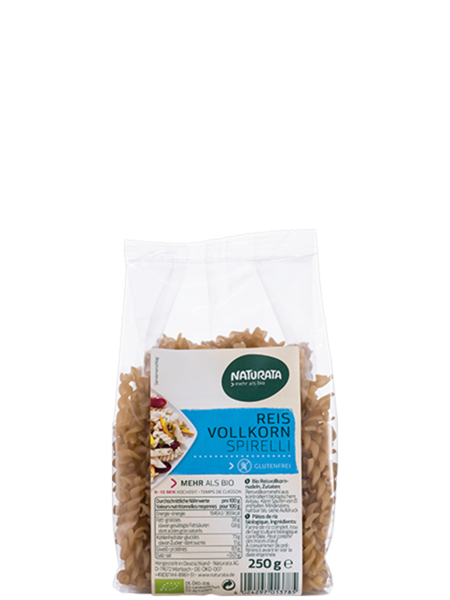 Reis Vollkorn Spirelli 250g - Naturata bio

