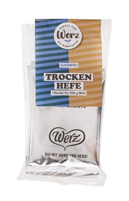 Trockenhefe - 5x9g  Werz Bio

Die glutenfreie Trockenhefe von Werz ist ein Klassiker in der glutenfreien Backstube