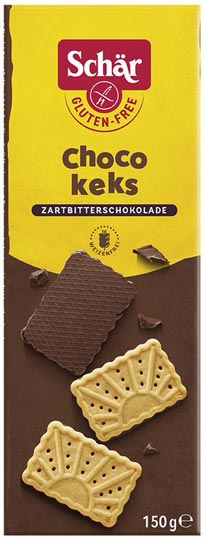 Choco Keks Zartbitterschokolade 150g - Schär